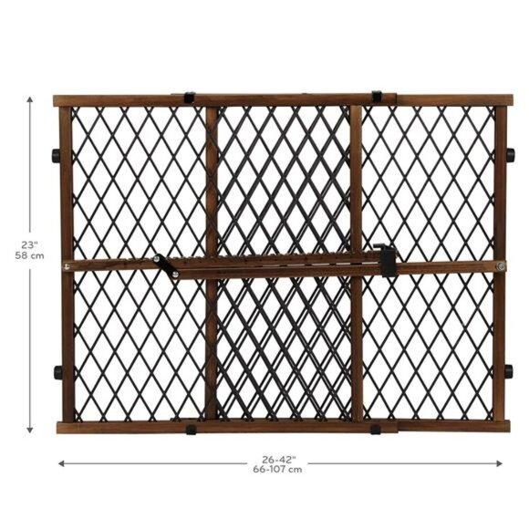 Position & Lock Baby Gate, Pressure-Mounted, Farmhouse Collection - Picture 4 of 7